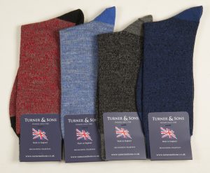 Derby merino wool socks four pair gift box by Turner and Sons