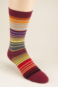 The Ecclesbourne fine stripe organic cotton socks by Turner and Sons