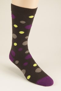 The Wye cotton polka dot socks full colour range